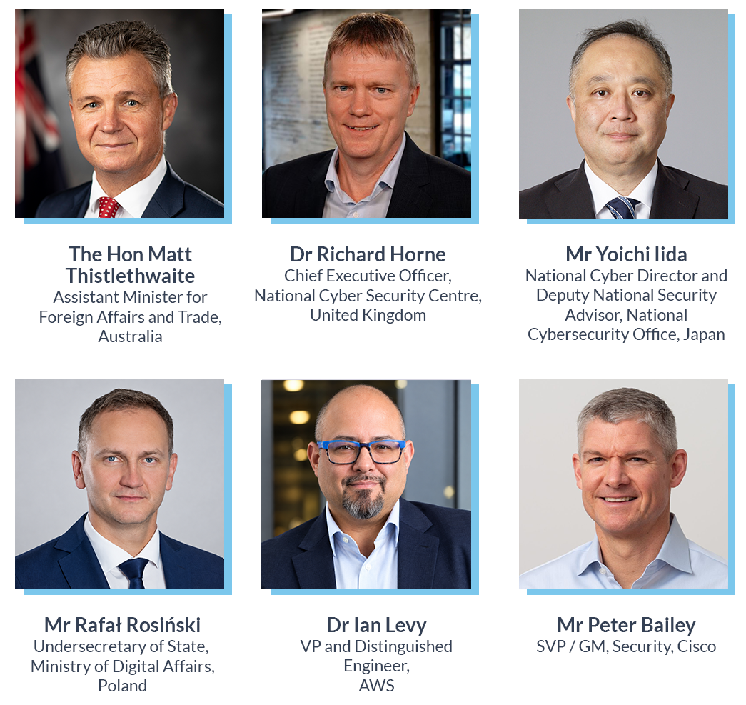 Collage of 6 distinguished guests for SICW 2026